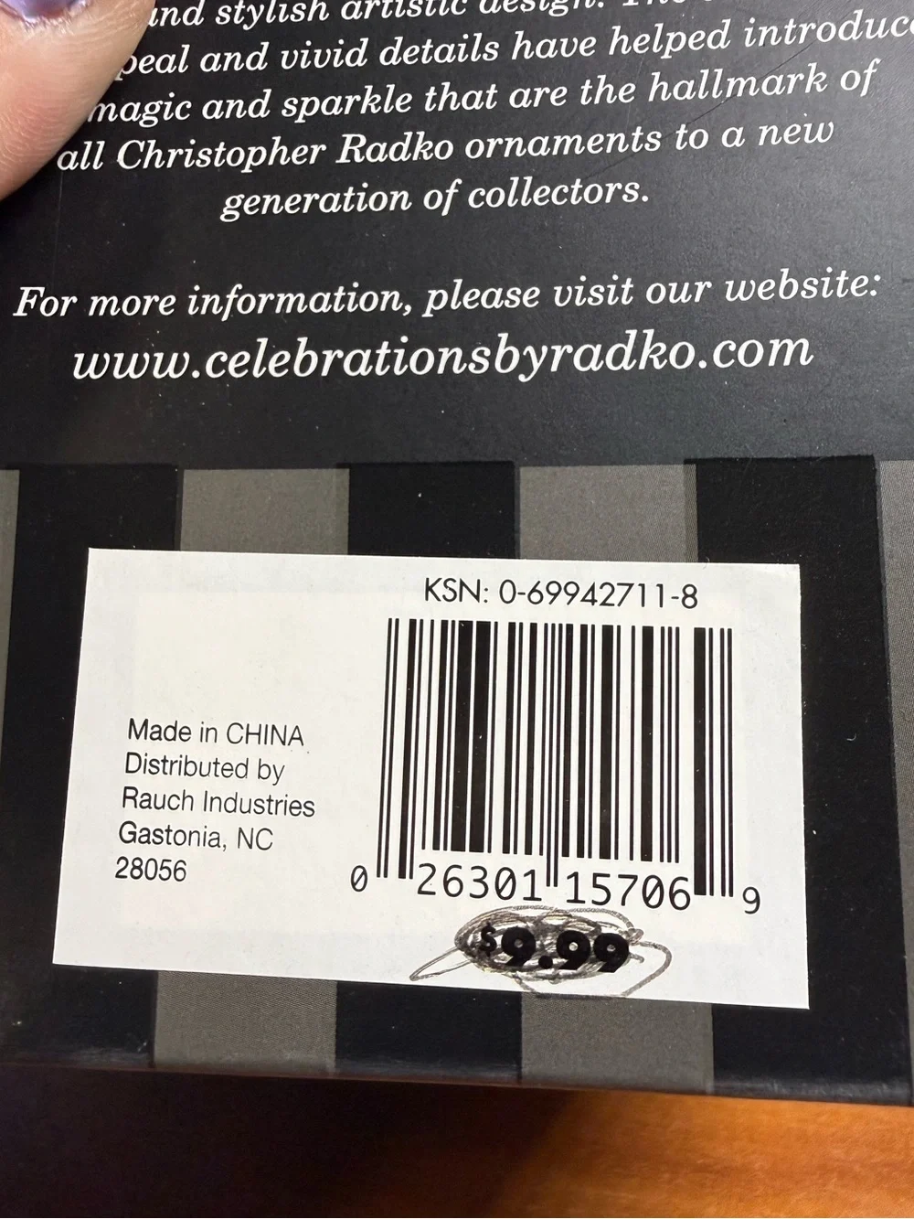 Christopher Radko celebrations by